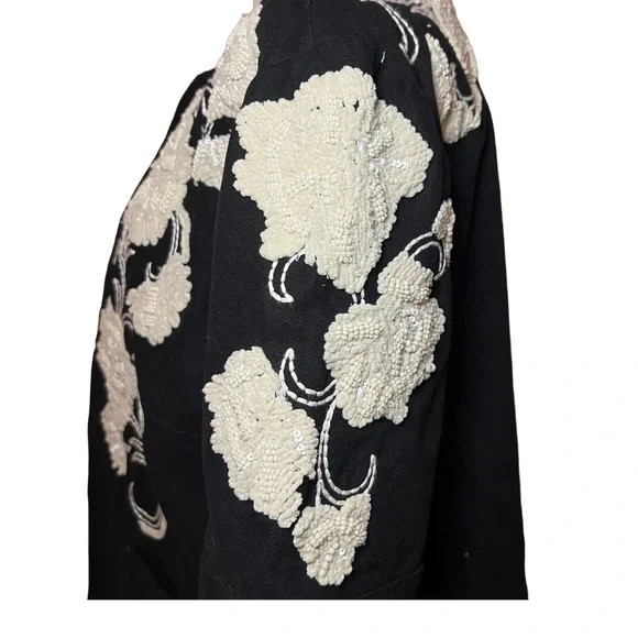Chico’s Artisan Embroidered Jacket Size 1 (M/8) - Picture 3 of 10